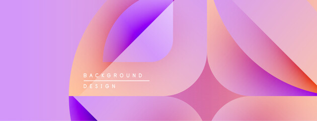 Aufkleber - Abstract fluid shapes blend, creating soft gradient background. Pastel colors dominate composition, offering modern aesthetic.