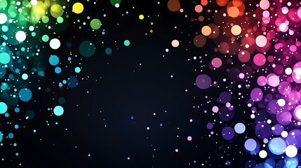 Vibrant, colorful bokeh background