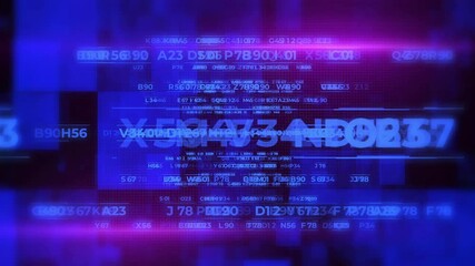 Abstract digital design with blue binary code matrix displays internet technology for business communication