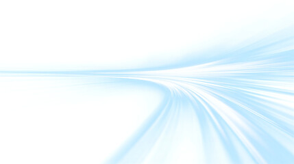 Wall Mural - bending stream of blue light, curved energy motion, transparent background png for futuristic scenes