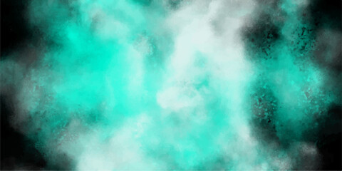 Wall Mural - Abstract watercolor background with teal and black shades for creative designs and artistic projects