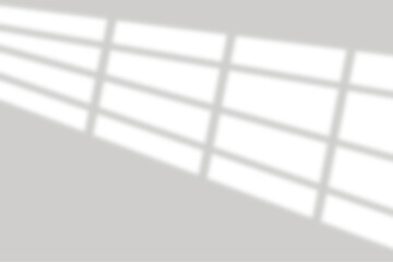 Wall Mural - Window shadow overlay effect. Gray shadow and sunlight effect cast on wall. Mockup template of transparent shadow for product presentation design elements. Isolated. PNG