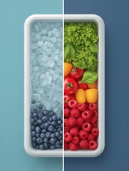 Poster - Nutrition Comparison of Frozen and Fresh Produce Highlighting Benefits and Similarities in Dietary Value