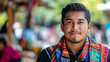 © Birgit Reitz-Hofmann - Portrait of indigenous latin american man wearing traditional clothing