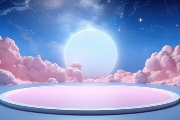 Canvas Print - Fancy galaxy astronomy nature space.