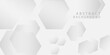 © zainuddin - hexagon white geometric background with diamond and triangle shapes layered pattern design,eps10