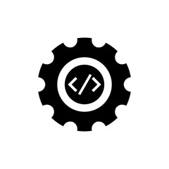 programming coding icon vector programmer, coder icon, software sign