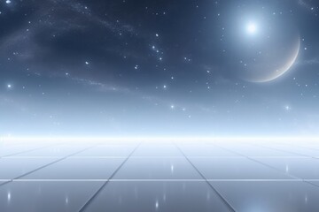 Wall Mural - clear space background with a reflective surface backgrounds reflection astronomy.