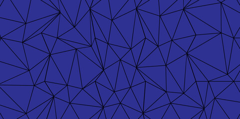 Abstract of simple black line triangle pattern geometric background. Blue background creative and geometric shape with black luxury pattern.  Stock vector technology graphic web design wallpaper.