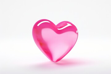 Canvas Print - heart shape candy white background.