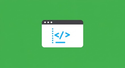 Simple Coding Interface Illustration