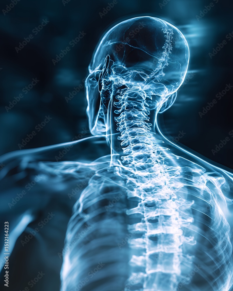 Human Spine Anatomy: Detailed 3D Render of the Vertebral Column ...