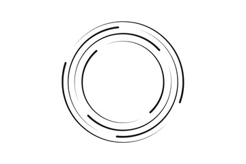 PNG twirling artistic logotype texture design visual template pattern white frame trendy object movement swirl radial abstract black modern background rotating spiral circle

