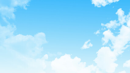 Aufkleber - Sky Cloud Blue Background Cloudy summer Winter Season Day, Light Beauty Horizon Spring Bright Calm Abstract Backdrop Air Nature View Wallpaper