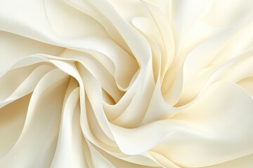 Wall Mural - soft white fabric texture with flowing and twisting patterns