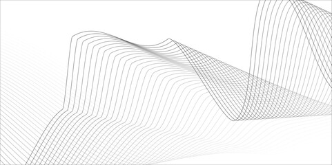 Wall Mural - abstract wave elements. seamless wave pattern. wavy curve line art striped graphic template. wavy ho