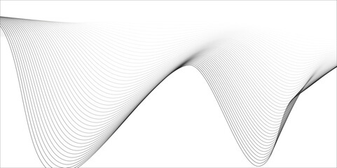 Wall Mural - abstract wave elements. seamless wave pattern. wavy curve line art striped graphic template. wavy ho