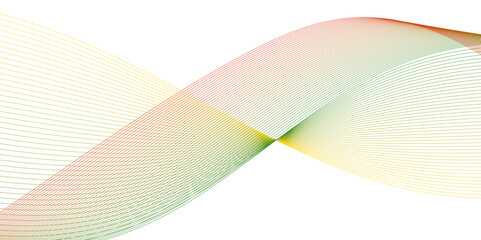 Wall Mural - abstract colorful glowing wave curved lines background. abstract frequency sound wave lines and tech
