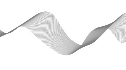 Wall Mural - abstract wave element for design. digital frequency track equalizer. wave with lines created using b