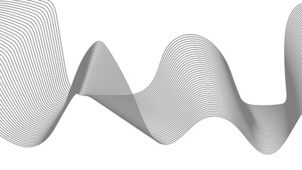 Wall Mural - abstract wave element for design. digital frequency track equalizer. stylized line art background. v