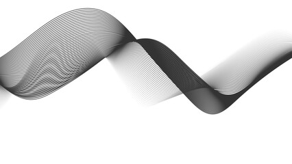 Wall Mural - abstract wave element for design. digital frequency track equalizer. stylized line art background. v