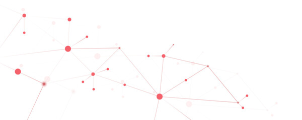 Wall Mural - abstract white red digital technology futuristic communication high tech concept background. technol