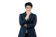 © STOCK88PHOTOGRAPHER - Portrait of young Asian business man posing on PNG background