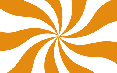 Aufkleber - Abstract vibrant, swirling sunburst with curved yellow and white rays. Twist spiral pattern with hypnotic and energetic visual effect. Radial hypnotic spirals with Vintage beam sunburst texture