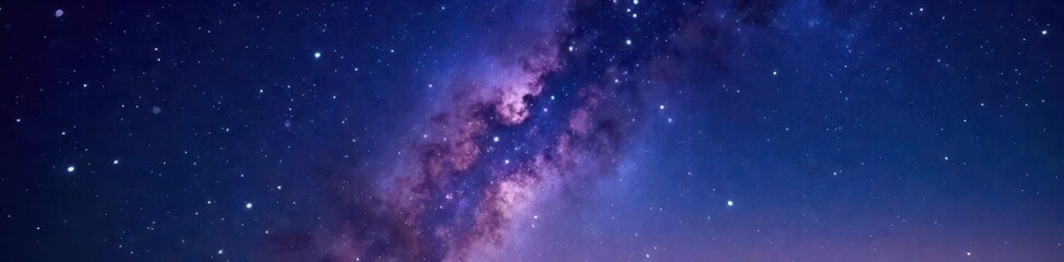 Wall Mural - Celestial Night Sky with Glowing Stars and Milky Way , galaxy, starsfield, cosmos