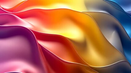 Wall Mural - Abstract Colorful Gradient Waves Background, Soft Liquid Concept, Flowing Dynamic Smooth Motion
