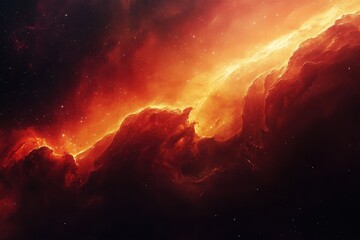 vibrant galactic vista: a colorful night sky filled with nebulae, stars, and the mysteries of the co