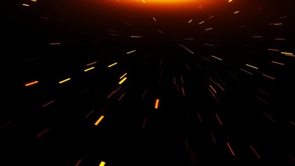 Wall Mural - fire embers particles texture overlays . burn effect on isolated black background. design texture