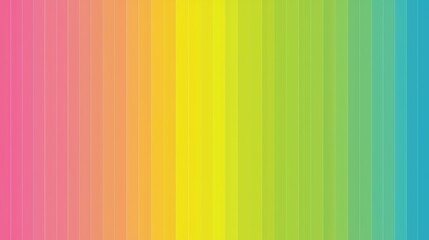 Aufkleber - Colorful rainbow stripe background with a yellow stripe. The colors are bright and vibrant. The background is a gradient of colors, from pink to green