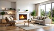 © Sar - Cozy living room with fireplace (3)