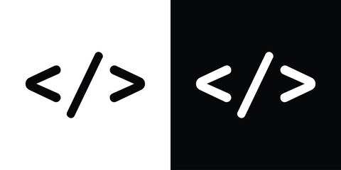 Code icon illustration. icon templates pack.