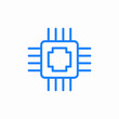 © Kauz - microchip processor electronic icon sign vector