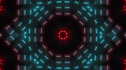 Wall Mural - This stock motion graphics video includes a clip of a Colored Neon Boxes Loop