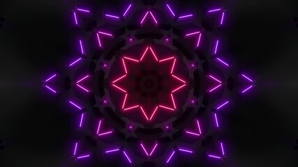 Wall Mural - This stock motion graphics video includes a clip of a Colored Neon Boxes Loop