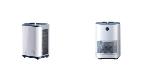 Wall Mural -  Modern Air Purifier with Clean Technology and Fresh Vapor System Isolated on Transparent Background PNG