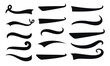 © ellistya - Typographic swash and swooshes tails. Retro swishes and swashes for athletic typography, baseball font. logo vector template