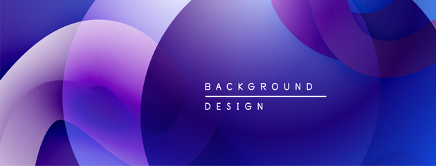 Leinwandbilder - Abstract fluid shapes overlap, creating vibrant purple gradients. Modern design element for backgrounds, presentations.