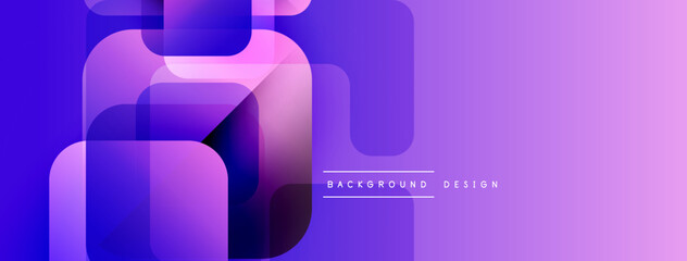 Poster - Abstract purple gradient layers overlap. Modern design creates dynamic visual texture. Background suggests digital art, innovation.