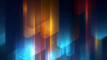 Wall Mural - abstract geometric shapes in vibrant colors create a dynamic background for digital or print use