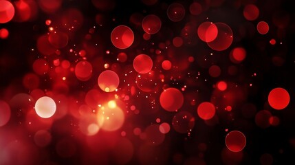 red bokeh background