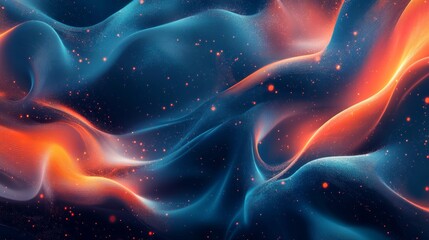 Wall Mural - abstract futuristic technology background with glowing digital circuits and neon light effects in da