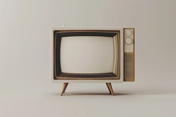 Detailed Image of 3D Television Icon Isolated Png Illustration Psd Template