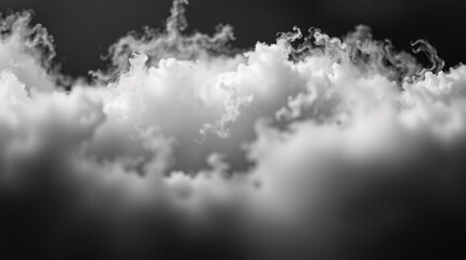 Wall Mural - dramatic black and white cloudscape abstract texture