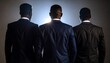 © Luthfi - Three men in suits, back view