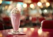 © Agung - Pink milkshake in diner (3)