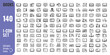 © MdRazibul - Book Icon Set – Open and Closed Book Symbols in Outline and Solid Style for Education and Reading Apps